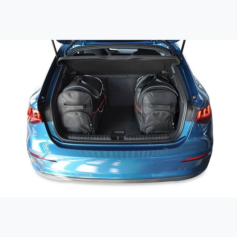 KJUST Audi A3 Sportback boot bag set 2020+ 3 pcs black 13