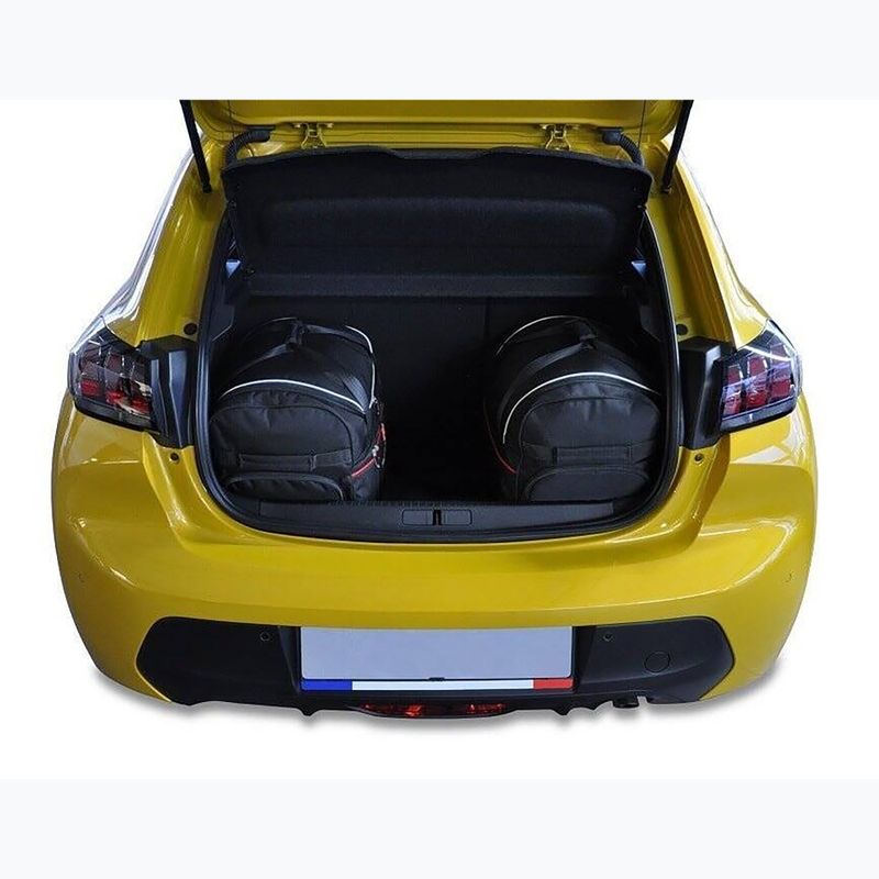 Trunk bag set KJUST Peugeot 208 Hatchback 2019+ 3 pcs. black 11