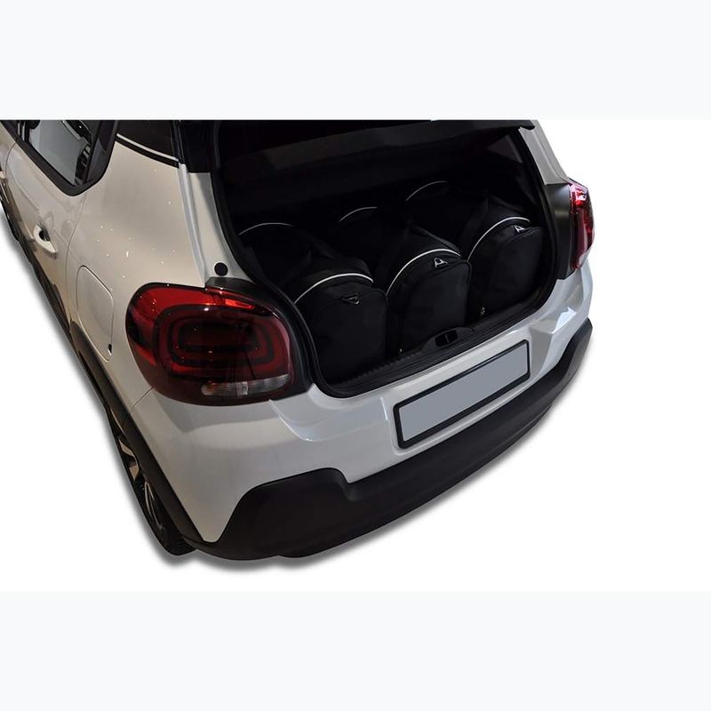 Trunk bag set KJUST Citroen C3 Hatchback 2016+ 3 pcs black 12