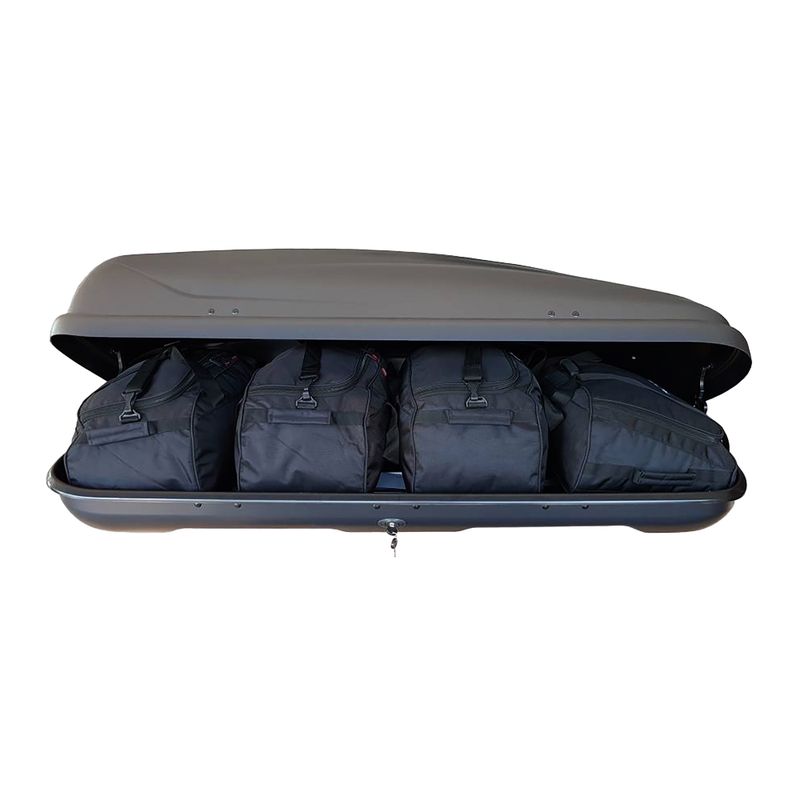 KJUST Hapro Traxer 5.6 roof box bag set 4 pcs. black