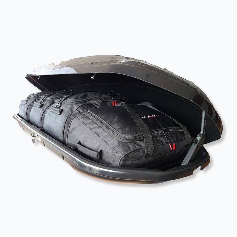 KJUST Interpack Tornado 6.6 roof box bag set 4 pcs. black 2
