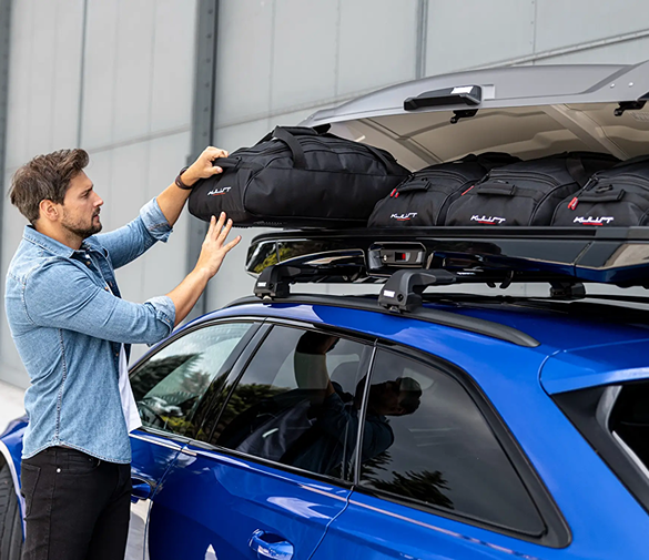 KJUST Interpack Tornado 6.6 roof box bag set 4 pcs. black 27