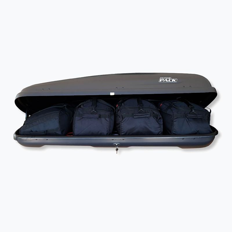 KJUST Hapro Traxer 6.6 roof box bag set 4 pcs. black