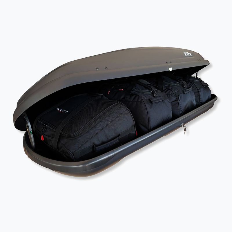 KJUST Hapro Traxer 6.6 roof box bag set 4 pcs. black 2