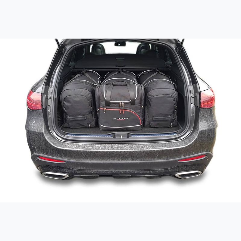 KJUST Mercedes-Benz GLC MHEV boot bag set 2022+ 4 pcs. black 13