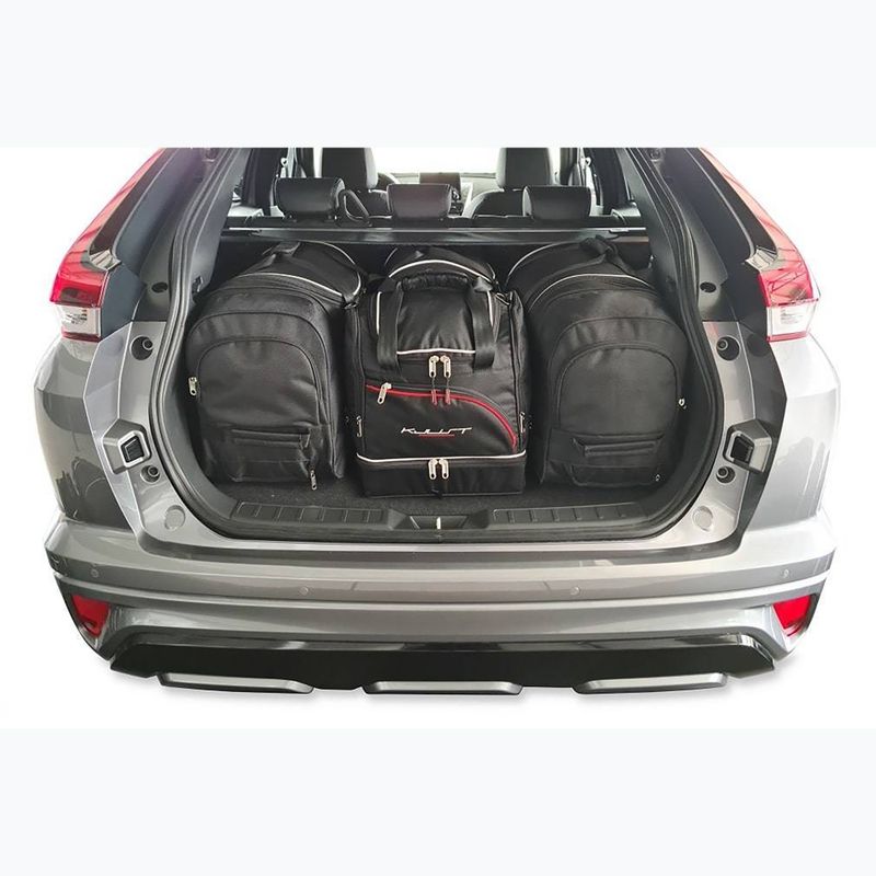 KJUST Mitsubishi Eclipse Cross PHEV boot bag set 2021+ 4 pcs black. 11