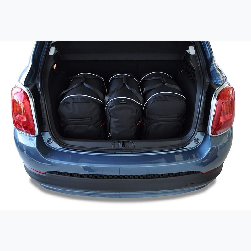 Trunk bag set KJUST Fiat 500X MHEV 2022+ 3 pcs black 14