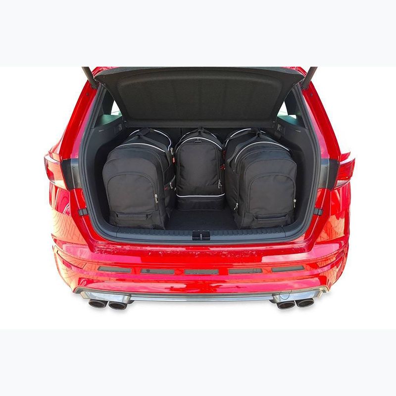KJUST Cupra Ateca 2018+ sport trunk bag set 4 pcs black 17