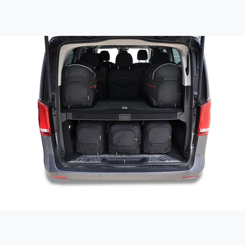 KJUST Mercedes-Benz EQV Extra Long luggage compartment bag set 2020+ 7 pcs. black 10