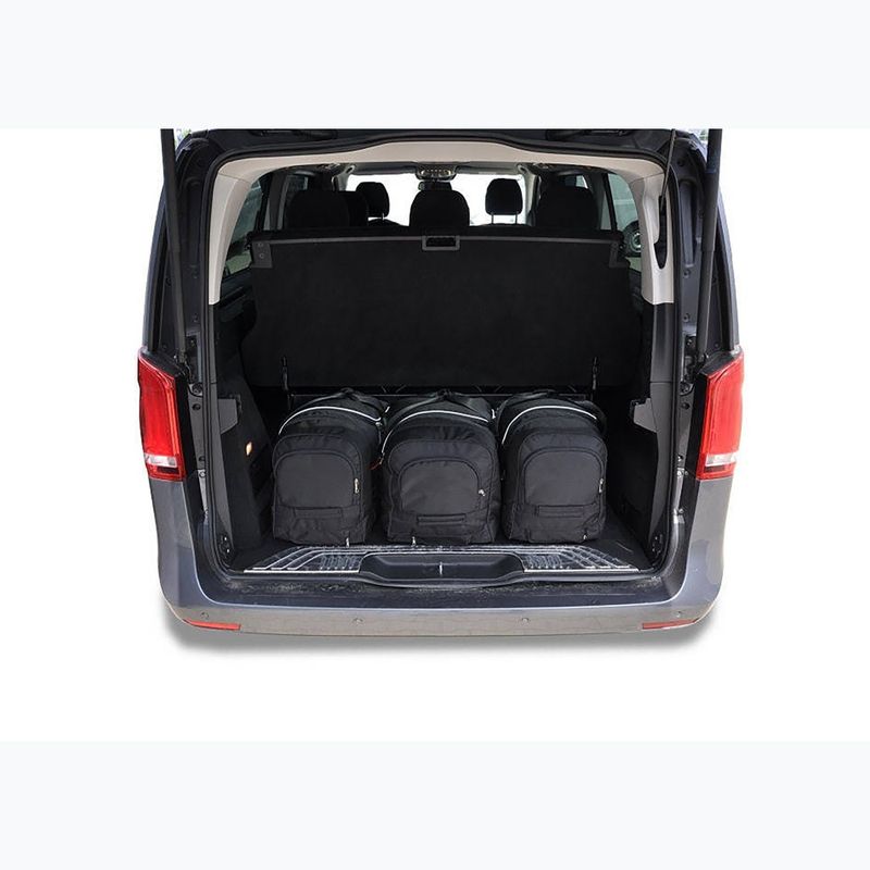 KJUST Mercedes-Benz EQV Extra Long luggage compartment bag set 2020+ 7 pcs. black 11