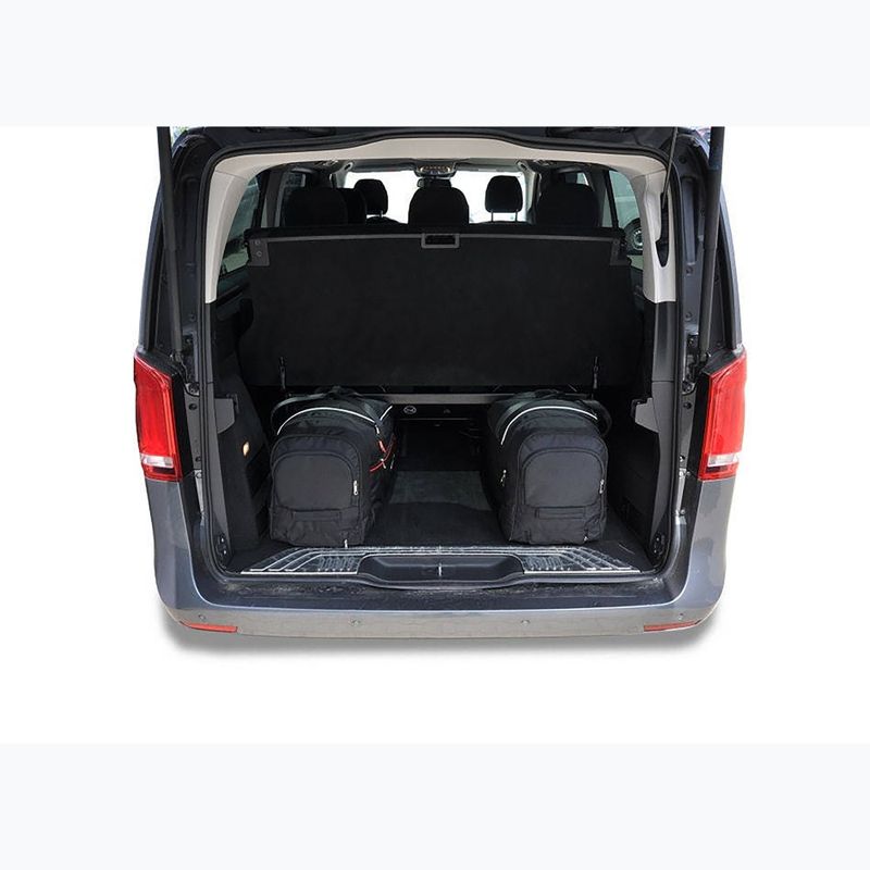 KJUST Mercedes-Benz EQV Extra Long luggage compartment bag set 2020+ 7 pcs. black 12