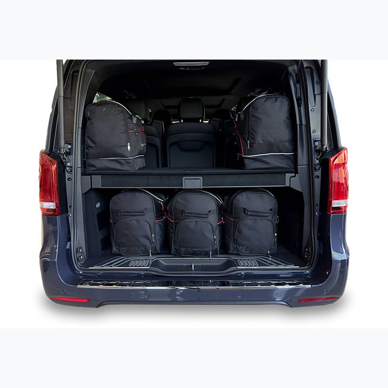 KJUST Mercedes-Benz EQV Long 2020+ luggage compartment bag set 7 pcs. black 12