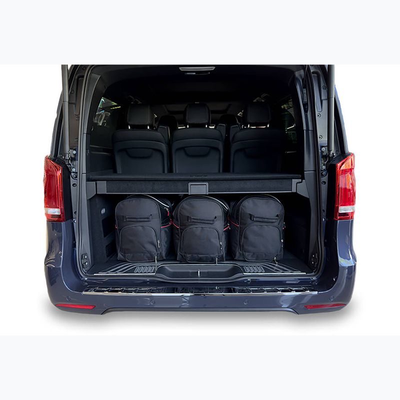 KJUST Mercedes-Benz EQV Long 2020+ luggage compartment bag set 7 pcs. black 14