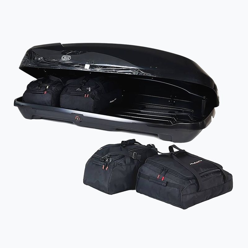 KJUST Cruz Paddock 470 roof box bag set 4 pcs. black 3