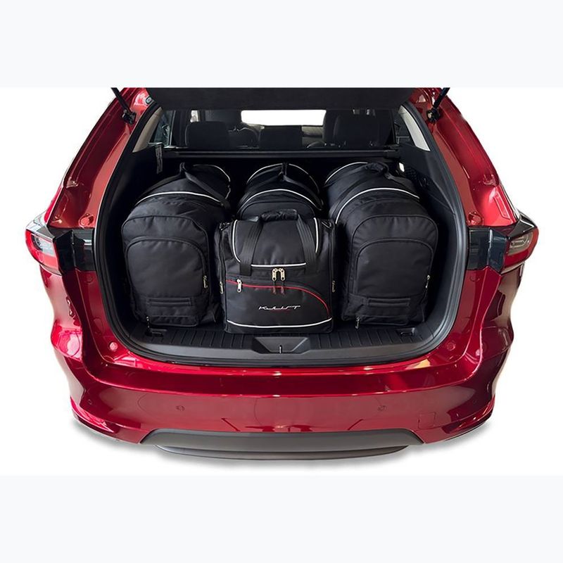 KJUST Mazda CX-60 HEV 2022+ luggage compartment bag set 4 pcs black. 12