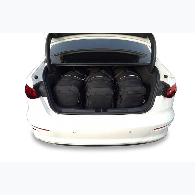 KJUST Audi A3 Limousine boot bag set 2020+ 3 pcs black 14