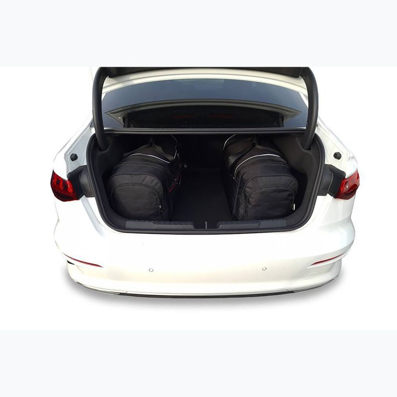 KJUST Audi A3 Limousine boot bag set 2020+ 3 pcs black 15