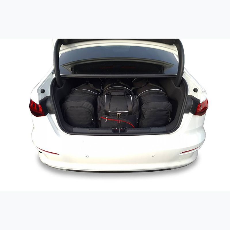 KJUST Audi A3 Limousine boot bag set 2020+ 4 pcs black 17