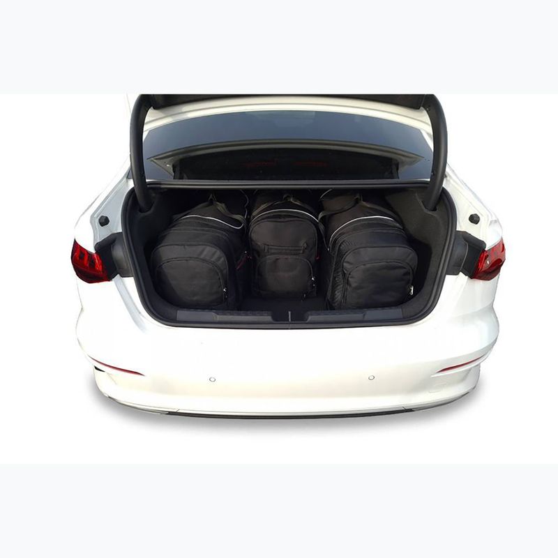 KJUST Audi A3 Limousine boot bag set 2020+ 4 pcs black 18