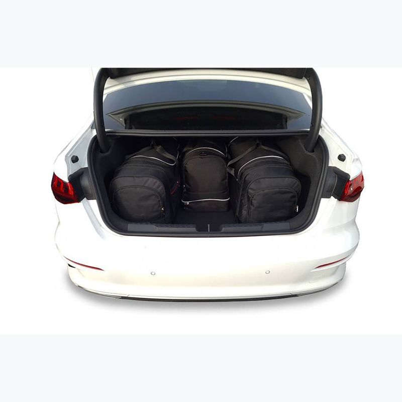 KJUST Audi A3 Limousine boot bag set 2020+ 4 pcs black 18