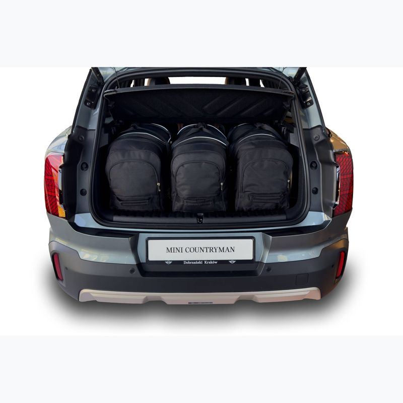 KJUST Mini Countryman EV boot bag set 2023+ 3 pcs black. 9