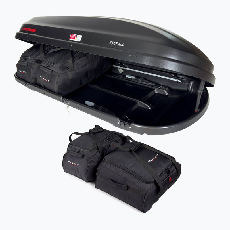 KJUST Kamei Base 400 roof box bag set 4 pcs. black 4