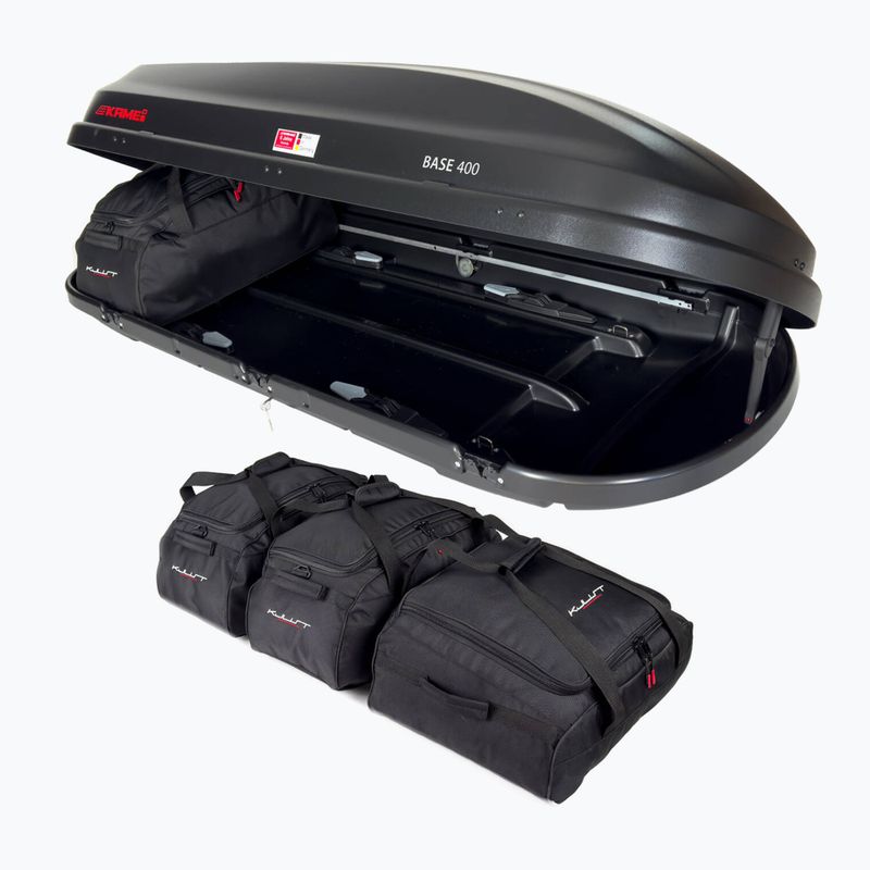 KJUST Kamei Base 400 roof box bag set 4 pcs. black 5