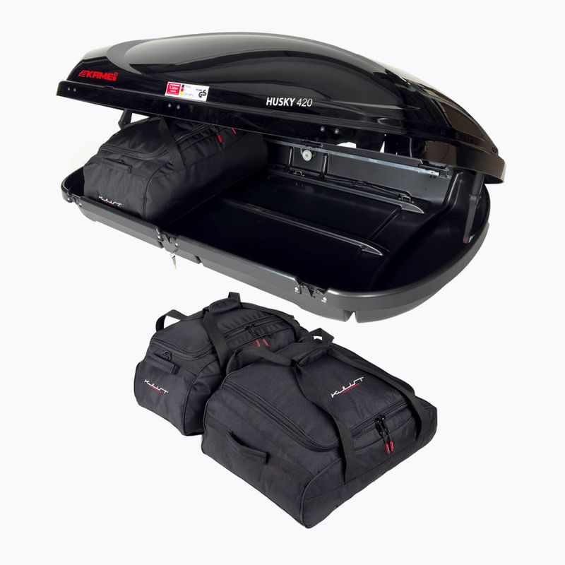 KJUST Kamei Husky 420 roof box bag set 3 pcs. black 4