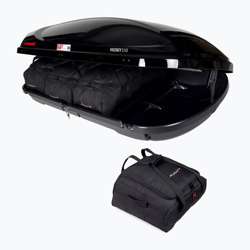 KJUST Kamei Husky 510 roof box bag set 4 pcs. black 3
