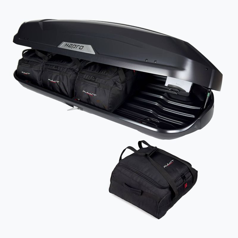 KJUST Hapro Trivor 440 roof box bag set 4 pcs. black 3
