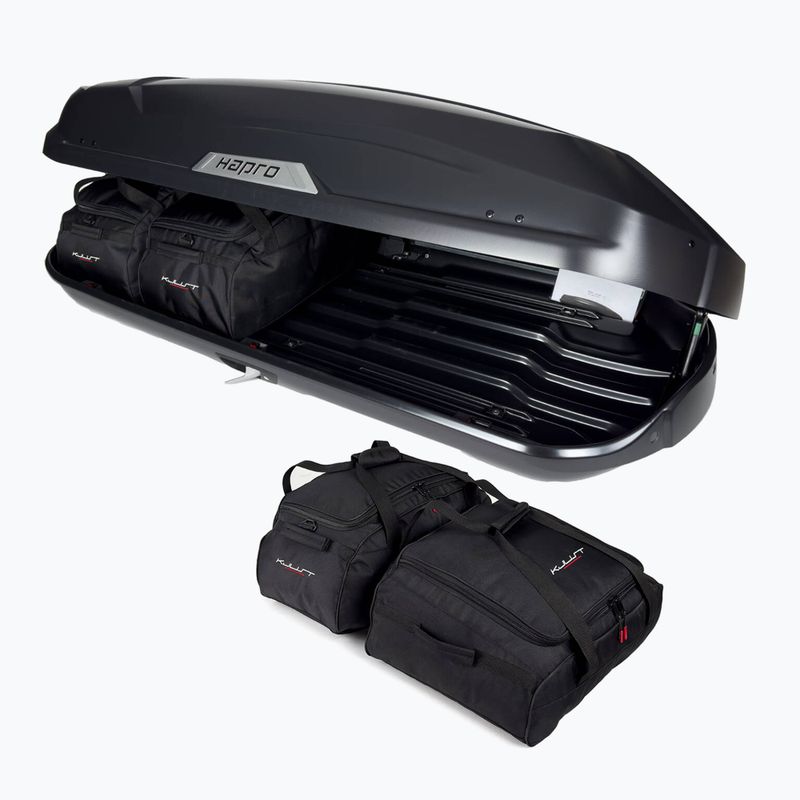 KJUST Hapro Trivor 440 roof box bag set 4 pcs. black 4