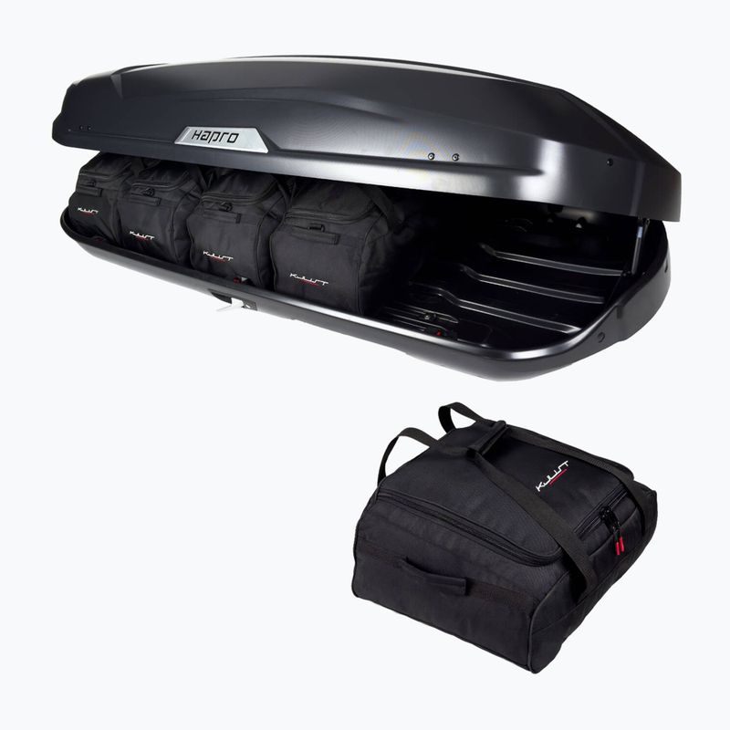 KJUST Hapro Trivor 560 roof box bag set 5 pcs. black 3
