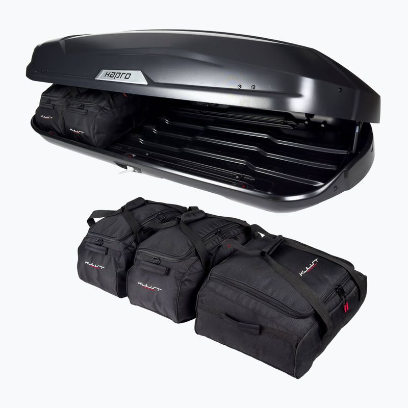 KJUST Hapro Trivor 560 roof box bag set 5 pcs. black 5