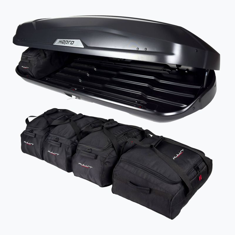 KJUST Hapro Trivor 560 roof box bag set 5 pcs. black 6