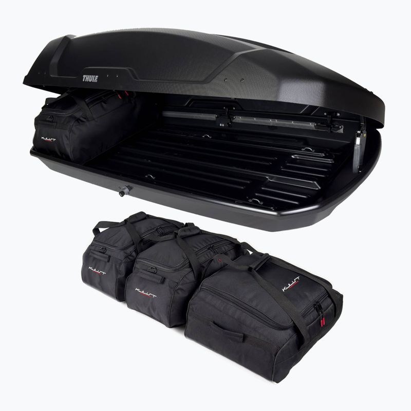 KJUST Thule Force XT L roof box bag set 4 pcs. black 5