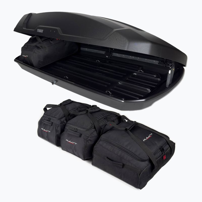 KJUST Thule Force XT XL roof box bag set 4 pcs. black 5