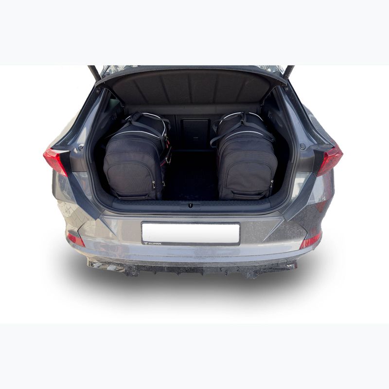 KJUST Cupra Formentor PHEV 2021+ trunk bag set on wheels 3 pcs black 13
