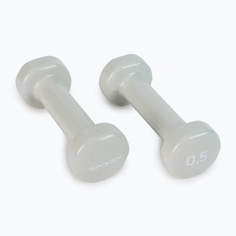 Spokey Shape IV dumbbells 2x0.5 kg grey 920892 2