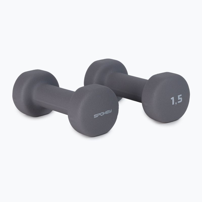Spokey Shape IV dumbbells 2x1.5 kg grey 921562