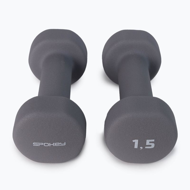 Spokey Shape IV dumbbells 2x1.5 kg grey 921562 3