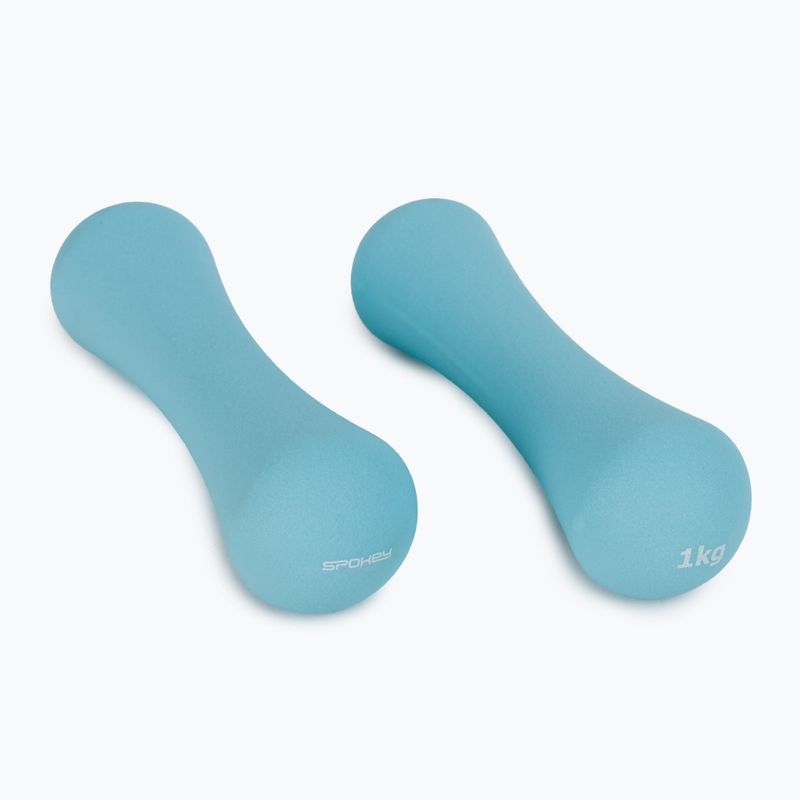 Spokey Bone 2pc dumbbell set blue 926520 2