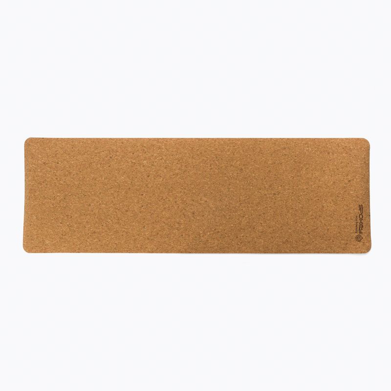 Spokey Savasana 4 mm blue cork yoga mat 926522 2