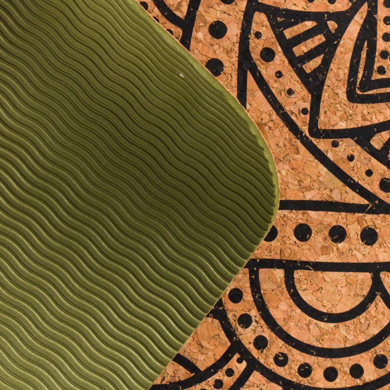 Spokey Savasana cork yoga mat Mand 4 mm green 926537 4
