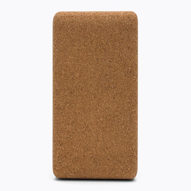 Spokey Nidra brown cork yoga cube 926634 4