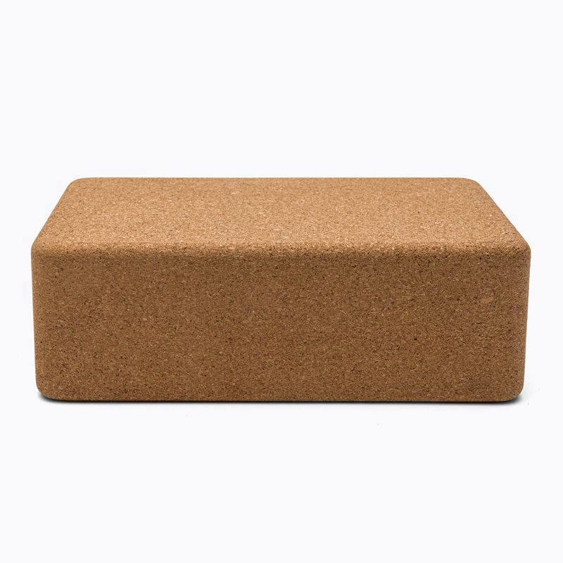 Spokey Nidra brown cork yoga cube 926634 5