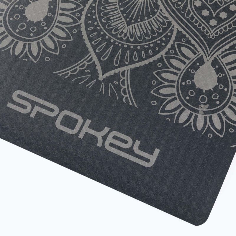 Spokey Yoga Mandala 4 mm grey 929857 yoga mat 3