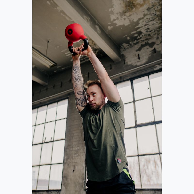 THORN FIT Cast Iron 16kg kettlebell red 4