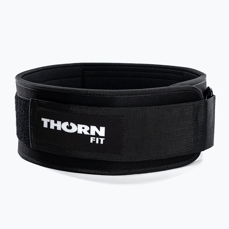 Weightlifting belt THORN FIT Pro Logo black/white 2