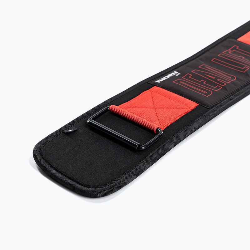 Weightlifting belt THORN FIT Pro Deadlift black/red/white 4