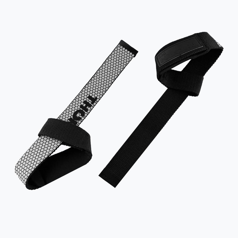 Weightlifting straps THORN FIT Lifting Straps Anti-Slip grey 2